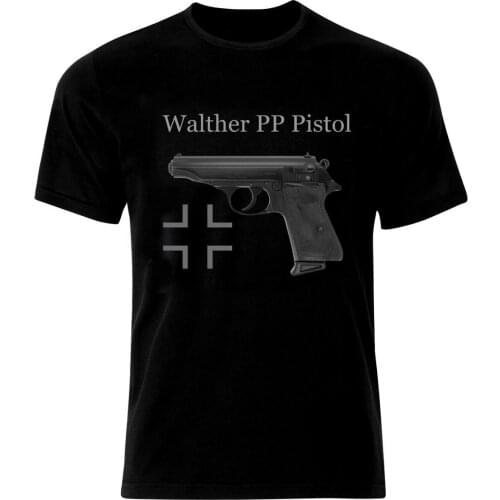 Germany Walther PP Pistol. Wehrmacht Military Handgun T-Shirt. Summer Cotton Short Sleeve O-Neck Mens T Shirt New S-3XL