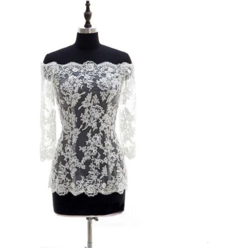 2020 New Lace Wedding Jacket With Appliques Soft Tulle Custom Made Long Sleeve Bridal Cloak