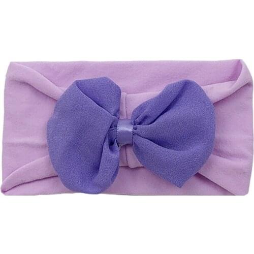 Solid Bowknot Baby Headbands For Girls Elastic Handmade Adjustable Fashion Baby Hairband Newborn Hair Accessories 0-3years