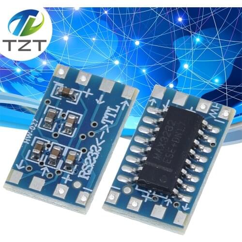 10pcs/lot mini RS232 MAX3232 Levels to TTL level converter board serial converter board Dropshipping