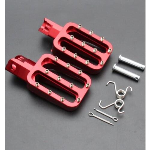 CNC Footrests Footpegs Foot Pegs Rests Pedals for 110cc 125cc 140cc 150cc CRF KLX YCF Dirt Bike ATV Quad Motorcycle