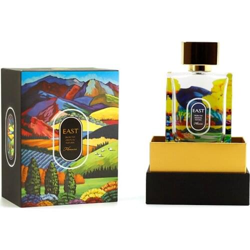 Luxury gift perfume box packaging, with bottles of 10, 15, 30, 50ml