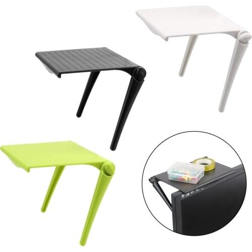 Folding Storage Shelf Storage Rack Clip Desktop Desk Organizer Creative Plastic TV Rack Display Shelf