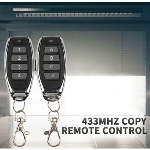 Universal Remote Control 433MHZ For Car Key Buttons Garage Gate Door Copy Remote Garage Door Opener Remote Control Duplicator