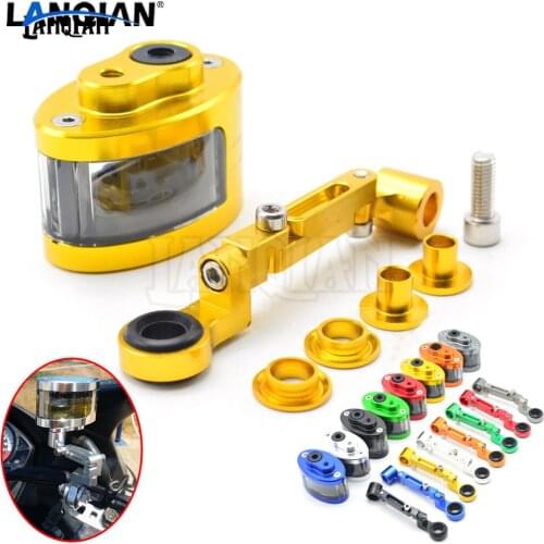 Universal Motorcycle Brake Fluid Reservoir Clutch Tank Oil Fluid Cup For SUZUKI Hayabusa GSX1300 V-Strom 1000 CBR HORNET 600