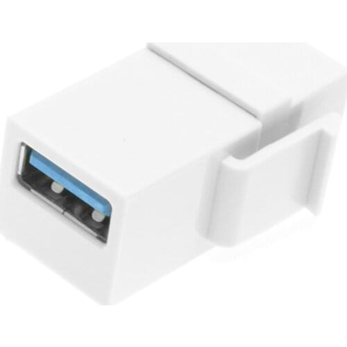 USB 3.0 A Female to A Female Extension Keystone Jack Coupler Adapter for Wall Plate Panel USB Cable