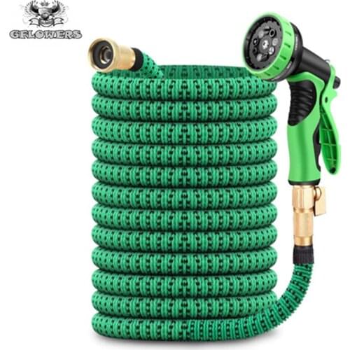 High-quality Light Garden Watering Hose Wear-resistant Telescopic Magic Hose EU car Wash Hose Metal Car Wash Garden Supplies