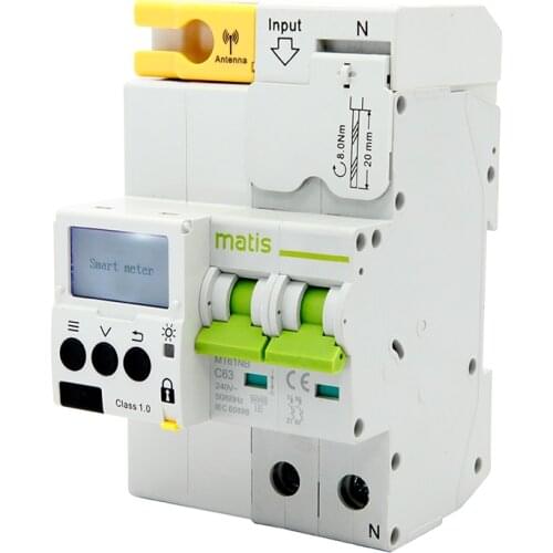 Voltage Protector Energy Solar Power Distribution Box Light Car Charging Station Prepaid Electricity Meter