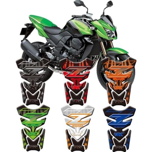 Motorcycle 3D Fuel Tank Protective Stickers Decals For Kawasaki Z750 Z100 Stickers