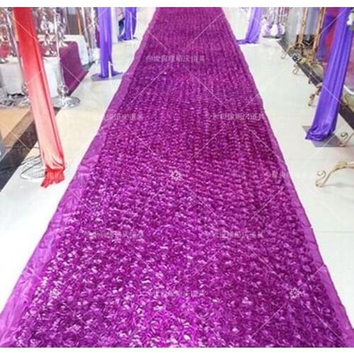 10m/lot rose flower capet 1.4 meter wide wedding rose carpet ,wedding carpet runner