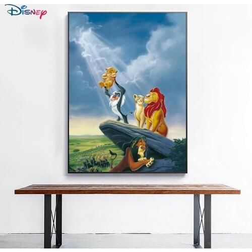 Disney diamond painting lion king full diamond cross stitch embroidery cartoon handmade interior decoration art gift 5D DIY
