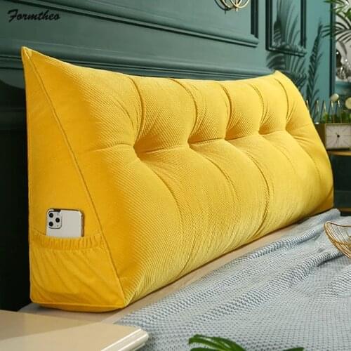 FORMTHEO Big Long Wedge Pillow Bedside Cushion Decor Home Bed Headboard Back Pillow