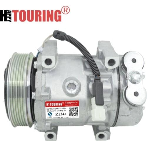 For sanden sd7v16 compressor for Peugeot 206 306 406 806 607 807 for Citroen C5 C8 9645306580 6453CL 9626902180 6453JF 1237 1211