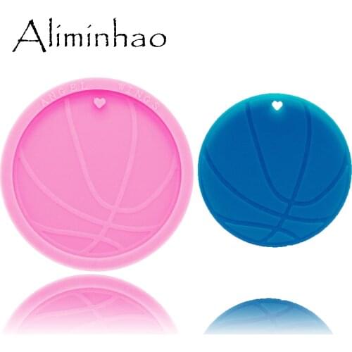 DY0194 Shiny penis Baseball and anchor Silicone Molds DIY peace epoxy mould Basketball Keychain mold silicone