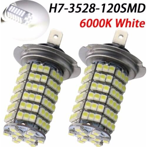 H7 499 120 SMD LED auto Canbus errore gratuito nebbia luce / lampada bianca