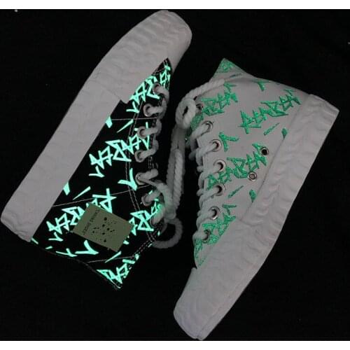 Women Canvas Shoes Female Fashion Luminous Summer Casual Sneakers High Top Women Shoes Students Flats Vulcanize Shoes