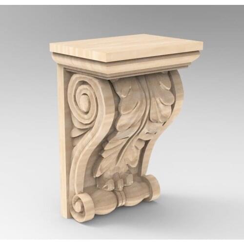 3D STL Model Supports Stands Legs for CNC Router Aspire Artcam Part of Corner or Column Carving Machine Relief _ decor 962