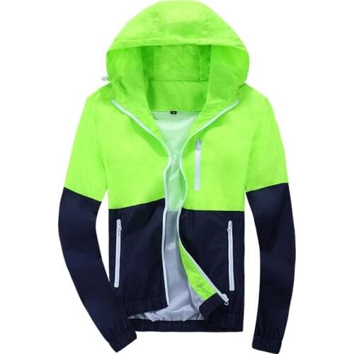 Men Hip Hop Streetwear Hooded Jacket Patchwork Spring Jacket 2021 Men Slim Fit Clothing Breathable Thin Windbreaker Jaquetas