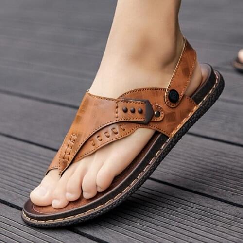 Man Slippers 2021 New Summer Mens Beach Sandals Non-slip Zapatos Hombre Casual Shoe