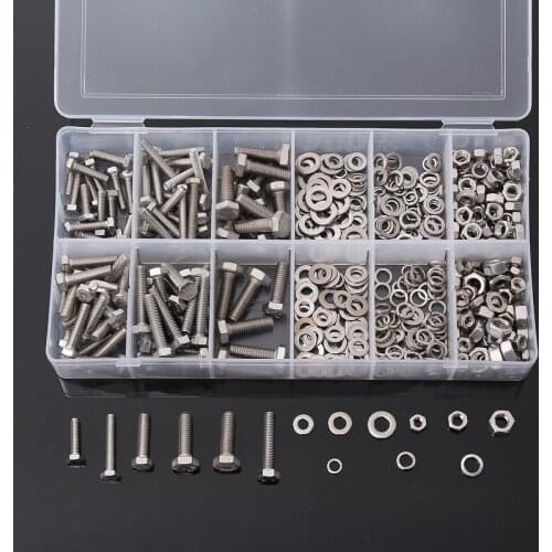 High Quality 475pcs Metric Washers Nuts and Bolts Kit Hard Disk Screws Spacers Hex Set Nails Washer Assortment (M4,M5,M6)
