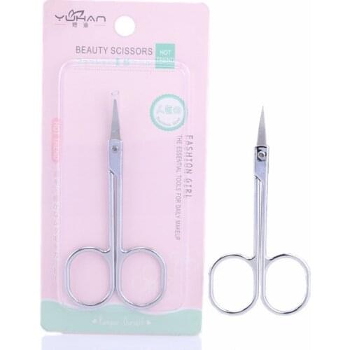 2021 New Beauty Tools Eyebrow Trimming Scissors Stainless Steel Eyebrow Trimmer Eyebrow Trimmer Nose Hair Trimmer Beauty Tools