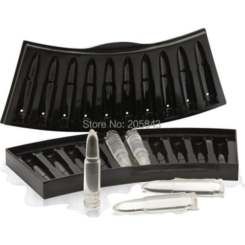 New Freeze Ice Cube AK 47 Bullet Ice Tray Ice Cubes Mould Mold