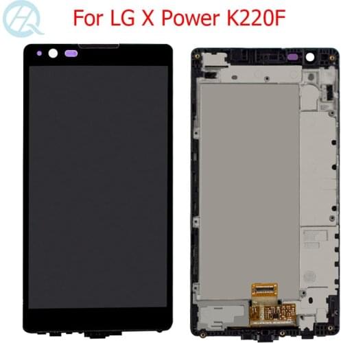 Original 5.3" Screen For LG X Power LCD With Frame Display Touch Screen K220 K220DS F750K LS755 X3 K210 US610 K450 LCD Display