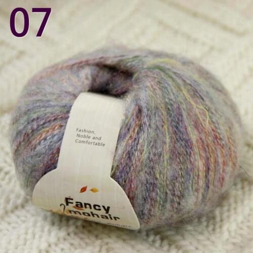 Sale New Soft 1Skeins50g Wrap Shawls Hand Knitting Wool Yarn Womens Cashmere Shawls and Wraps Rainbow Silver Grey 823-07