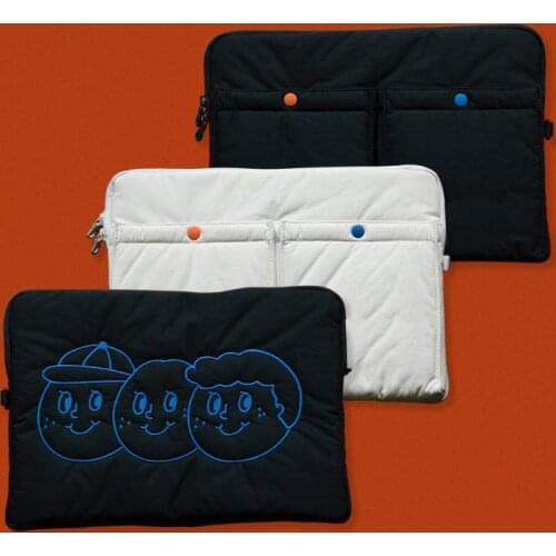 Laptop Bag Large Capacity Korean Cartoon Pouch for iPad 9.7 10.2 11inch Multifunctional Storage Bag Sleeve for iPad pro12.9 inch