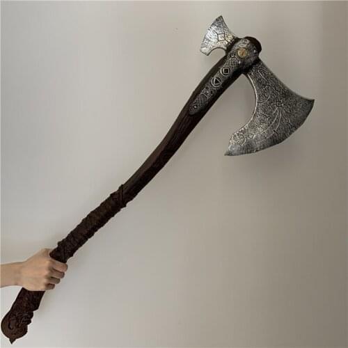 93cm Cosplay Axe War Beast Sacrifice Axe Prop Weapon Role Playing Game Movie Cos Pirate Ghost Axe PU Weapon Model Toy Prop 1:1