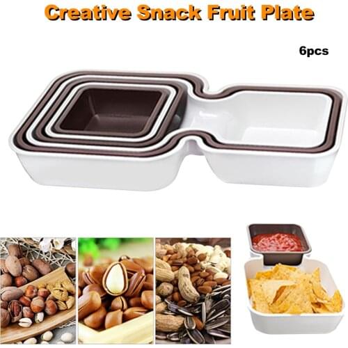 Creative Fruit Plate Dried Fruit, Snacks Fruits Cakes Biscuits Grid Box Candy Dried Fruit Foods Dessert Tea Dish 2020new