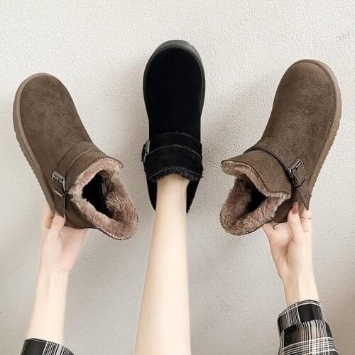 2020 Winter Women Boots New Style botas de mujer Female Snow Boots Bottom Flat Warm Waterproof Women Snow Boots Woman Shoes