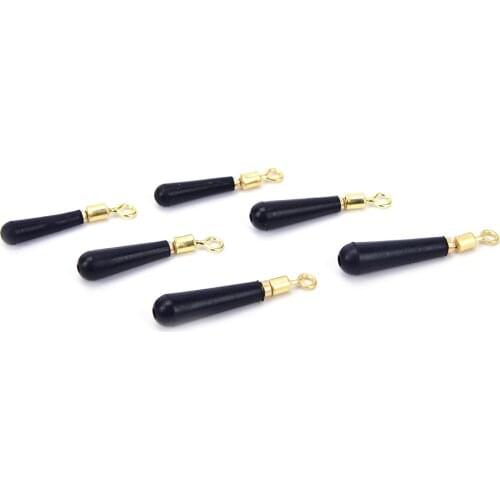 20pcs/lot Fishing Gear Block rotation drift fishing floats accessory bobber copper+ rubber tools