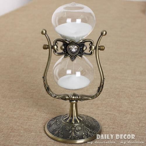 30cm Rotating hourglass 1 hour hourglass metal antique 60 minutes Flip sand timer Reloj de arena temporizador da areia Ampulheta