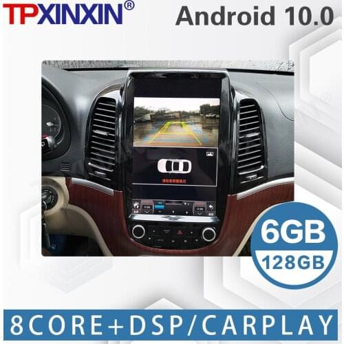 6+128G For Hyundai SANTA FE 2006-2012 Android 12.1 Tesla big Screen Stereo Radio Tape Recorder Multimedia player GPS navigation