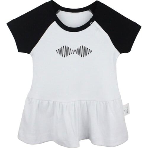 Arctic Monkeys Sound Wave Rock Band Concert Fashion Of Mice and Men Band Baby Girls Dresses Toddler Infant Cotton Clothes