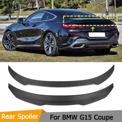 Car Rear Trunk Spoiler Wing for BMW 8 Series G15 Coupe 2 Door 2019 2020 Carbon Fiber Rear Tail Trunk Boot Lip Wing Spoiler