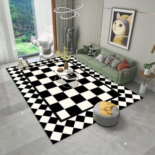 Velvet Carpet Floor mats Bedroom Living Room Sofa Rug Nordic Mat carpets for living room Entrance door mat Lounge Rug large Cage