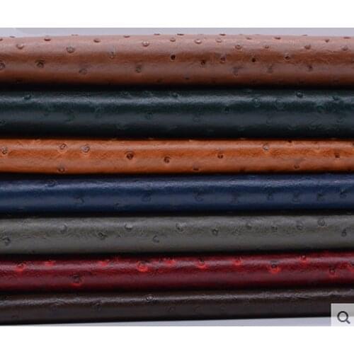 Glitter Ostrich Printed Faux Leather fabric PU synthetic cuero sintetico decoration a coudre cuero tapizar tela con brillos