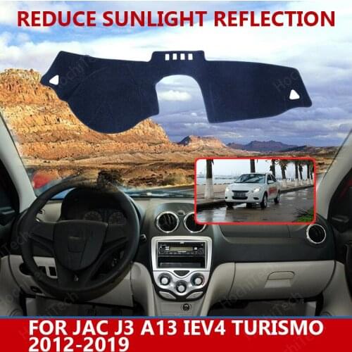 For JAC J3 A13 iEV4 Turismo 2012-2019 Right Left Hand Drive Good Polyester Material Anti Light Car Dashboard Cover Mat
