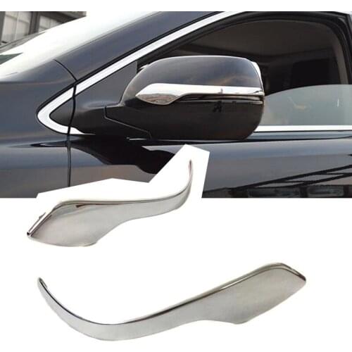 For Honda CRV CR-V 2017 2018 ABS Chrome Exterior Side Mirrors Rearview Stripe Cover Trim 2pcs Car Styling accessories