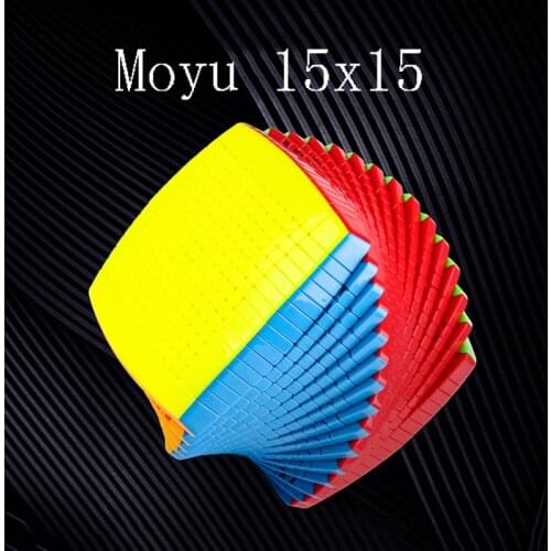 Moyu 15Layer Magic Cube Puzzle 15x15x15 stickerless With Box Educational Cubo Magico Toys For Collectition 120mm 15x15