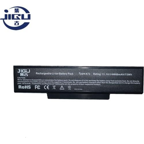JIGU Laptop Battery For Asus A32-K72 A32-N71 K72F K72K N71J K73S K73E K73J K72S K72P K72K N73SD X77JV N71YI A72JR K73SV N71JA