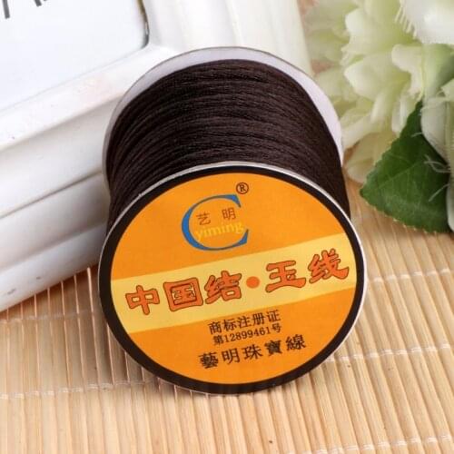 Chinese Knot Braided Cord Nylon Bracelets Necklaces Macrame Rattail Satin Thread