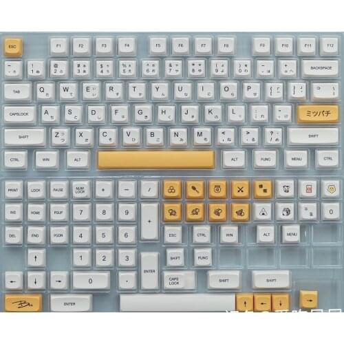 XDA Profile Dyesub PBT Keycaps 64 keyboard 84 61 108 64 mechanical keyboard use