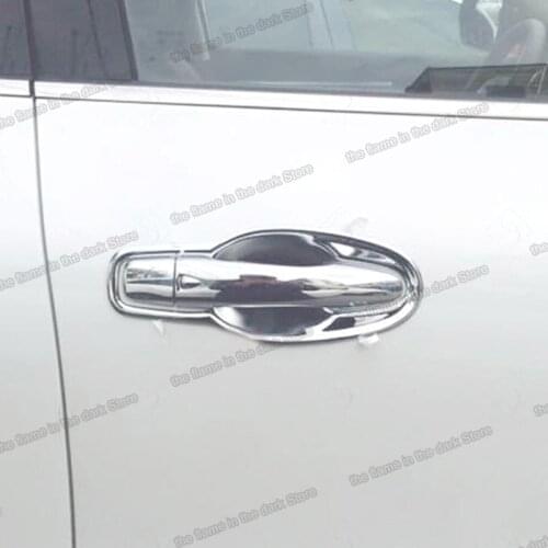 Lsrtw2017 Car Exterior Door Handle Bowl Frame Cover Chrome for Renault Koleos Samsung QM6 2017 2018 2019 2020 2021 Accessories