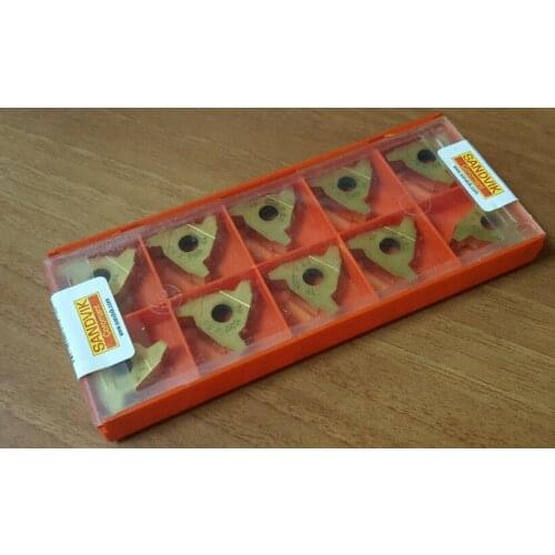 ORIGINAL 10PCS CARBIDE INSERT R166.0G-22TR01F400 1020