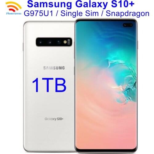 Original Samsung Galaxy S10+ G975U1 1TB ROM【98% Almost New 】S10 Plus G975U Cell Phone 6.4" 8GB RAM Snapdragon 855 NFC 4G LTE