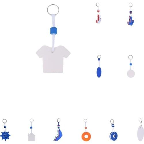 Foam Floating Key Chain Boat Floats Keyring for Marine Key Ring for Water Sports