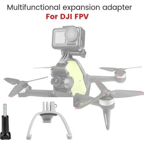 Expansion Adapter Multifunctional GoPro Interface 3D Printing for DJI FPV Drone for OSMO Action GoPro Sports Camera Fixing Part